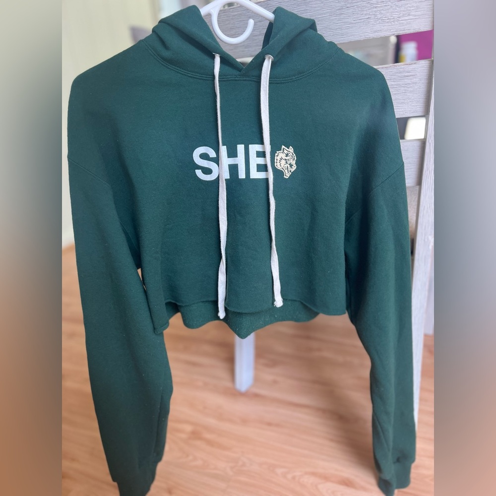 Darc Sport Cropped Hoodie “SHE WOLF”